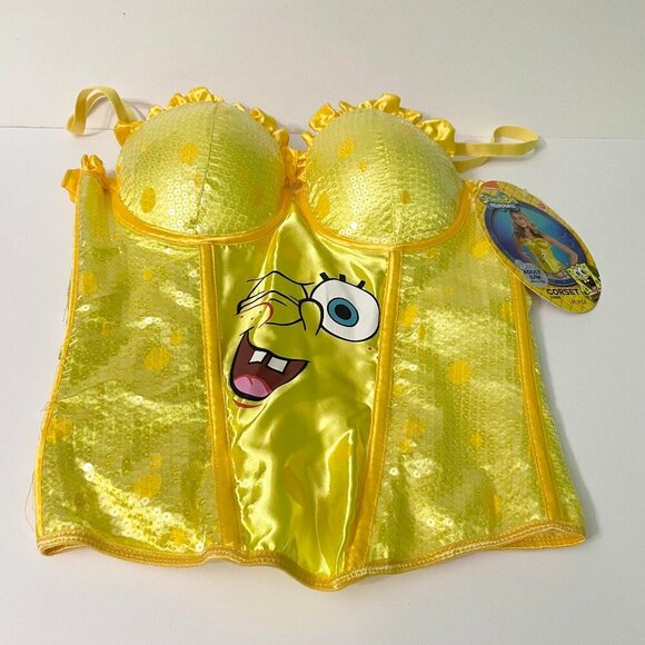 Spongebob Squarepants Adult Womens Corset Size S/M - Picture 1 of 16